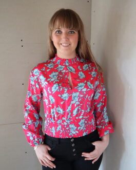 Blouse met bloemen