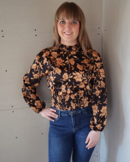 Blouse met bloemen