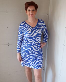 Tuniek met zebraprint (maat 42+)