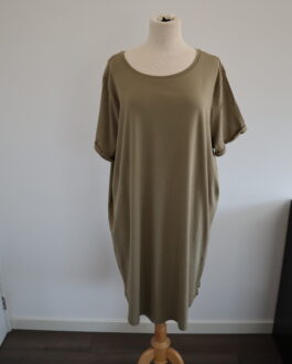 T-shirt dress met ronde hals