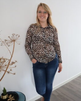 Blouse met tijgerprint