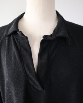 Glitterblouse met v-hals